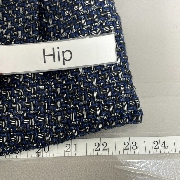 Ann Taylor Petite Jacket Coat Open Front Fringe Blue Gray Size Large Petite LP - Picture 17 of 17